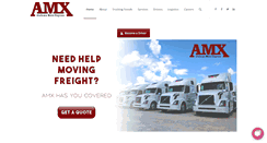 Desktop Screenshot of amxtrucking.com